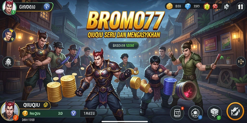 Gameplay seru QiuQiu di BROMO77.