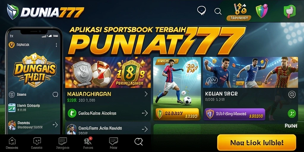 Screenshot DUNIA777 yang menunjukkan fitur taruhan olahraga yang menarik.