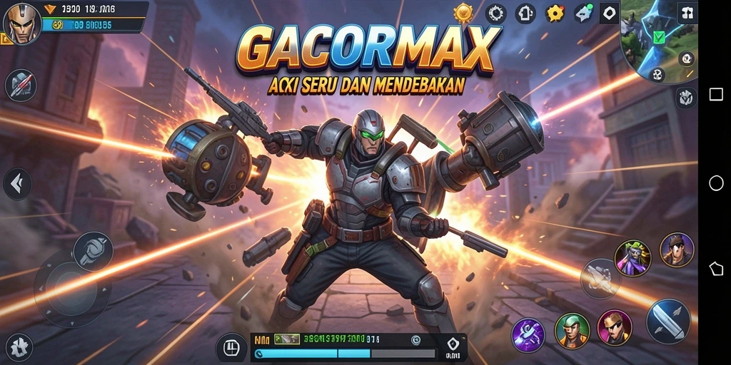 Tangkapan layar gameplay GACORMAX yang memperlihatkan aksi intens.