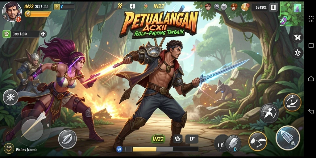 Tangkapan layar gameplay IN22 yang menunjukkan petualangan mendebarkan.
