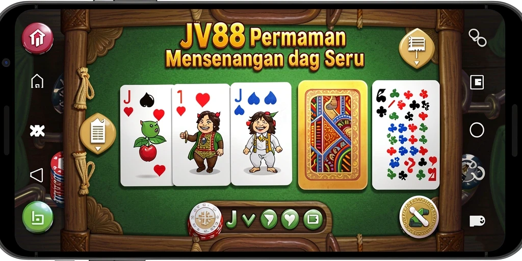 Tangkapan layar gameplay Domino JV88 yang menarik dan seru.
