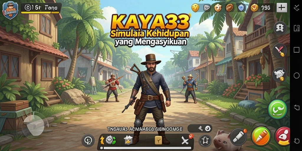 Tampilan gameplay menarik dalam KAYA33 dengan suasana simulasi yang kaya.