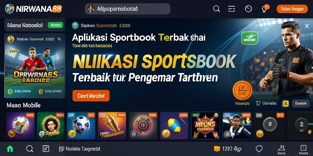 Tampilan antarmuka pengguna aplikasi Sportsbook NIRWANA88 saat bertaruh.