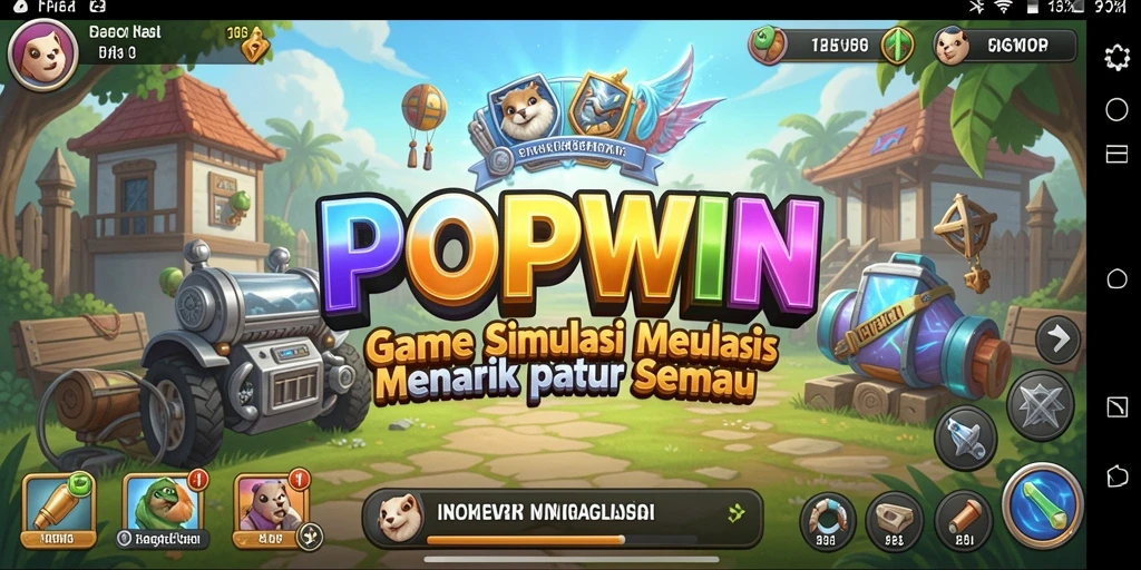 Gameplay menarik di POPWIN dengan grafis yang cerah.