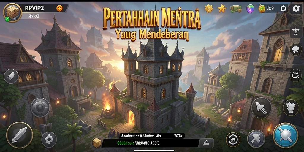 Tampilan gameplay RPVIP2 dengan strategi Tower Defense yang seru.