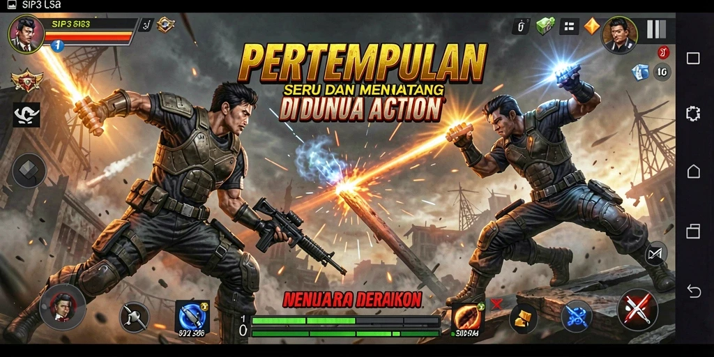 Tampilan gameplay SIP33 yang dinamis dan penuh aksi.