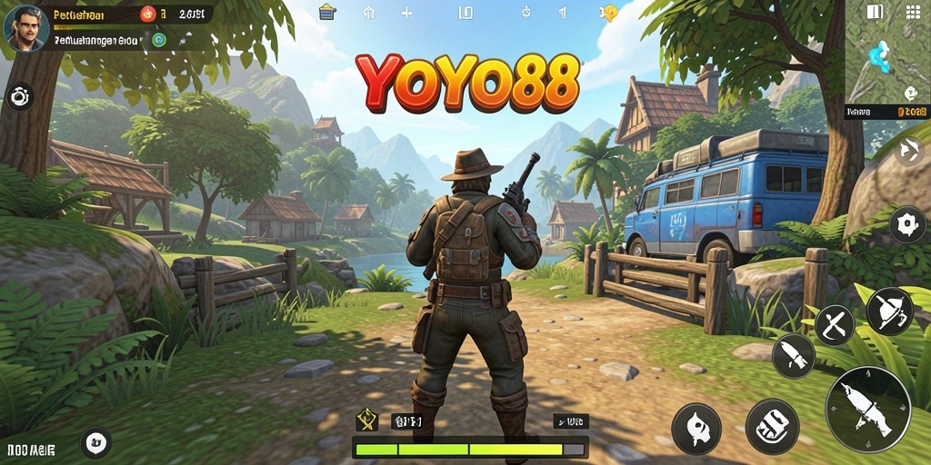 Tampilan gameplay menarik dari dunia terbuka YOYO88.